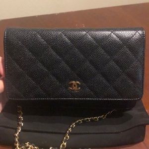 Chanel Quilted Caviar WOC
